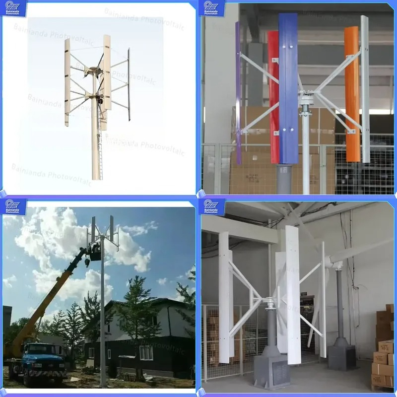 Wind Solar Hybrid Kit - 500W 1kW 2kW Verticale As Windturbine