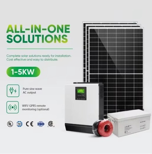 Off Grid Solar Kit - Complete set huishoudelijk zonne-energiesysteem windturbine 10kW