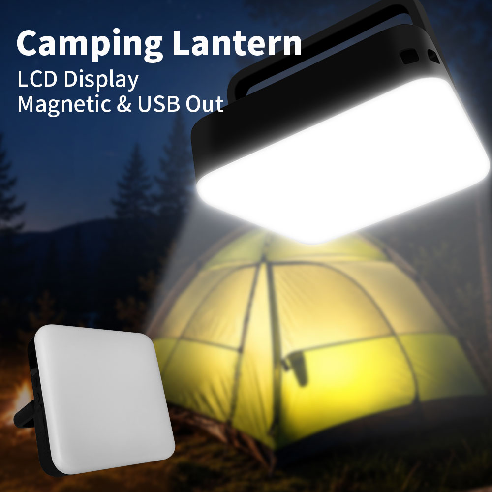 Renewable Energy Sources - 10000mAh Campinglantaarn Powerbank Zaklamp Magnetische hanglamp