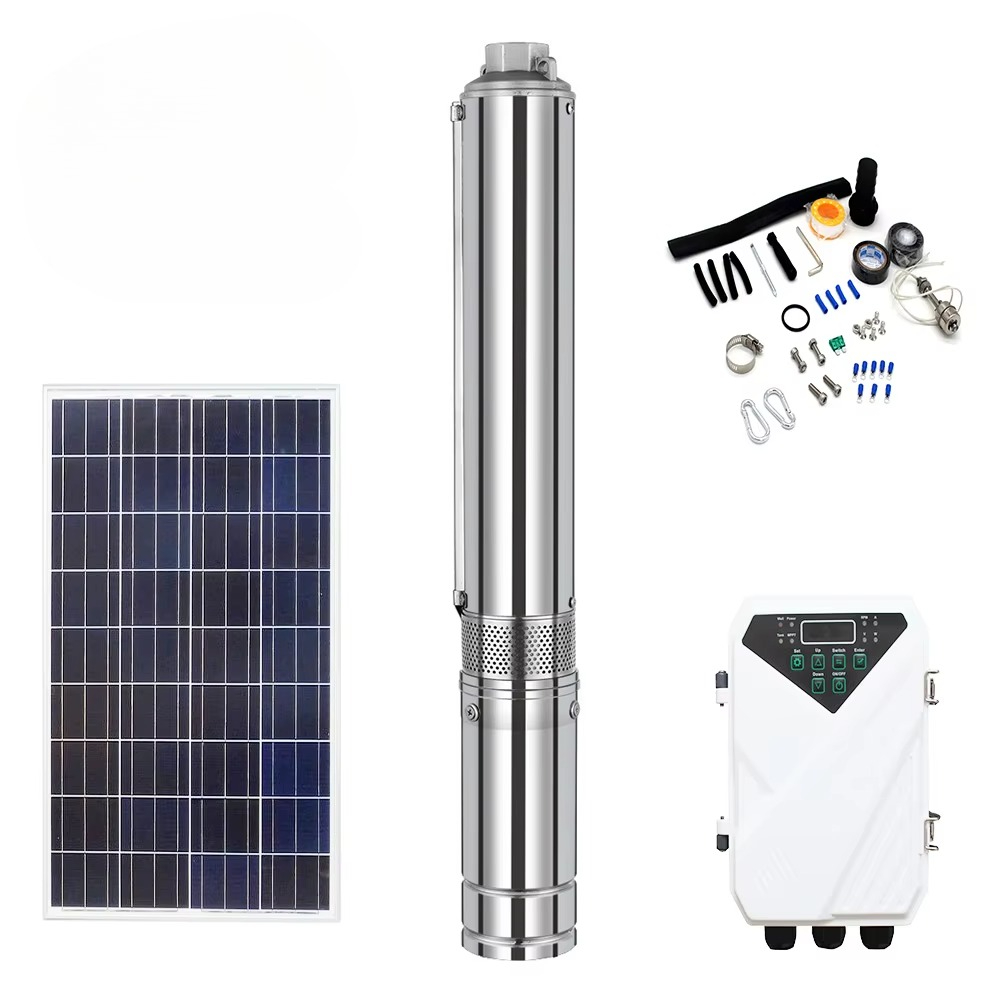 Solar Water Pump - Hogedruk irrigatiepomp 1,25 inch, op zonne-energie,