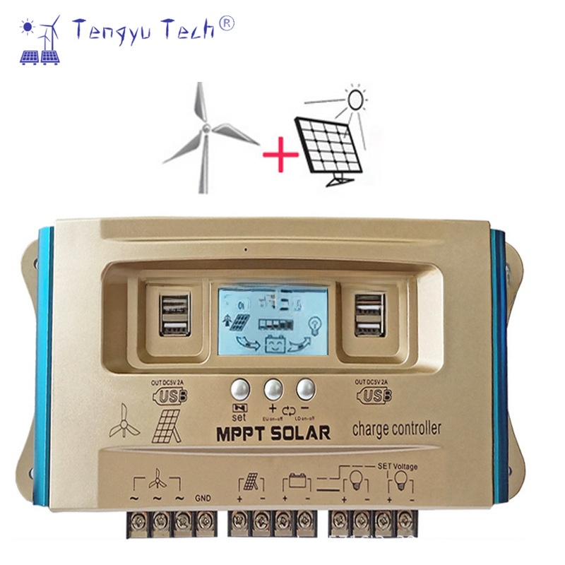 Wind Solar Hybrid Kit - Tengyu Tech Wind Solar Hybride Laadregelaar