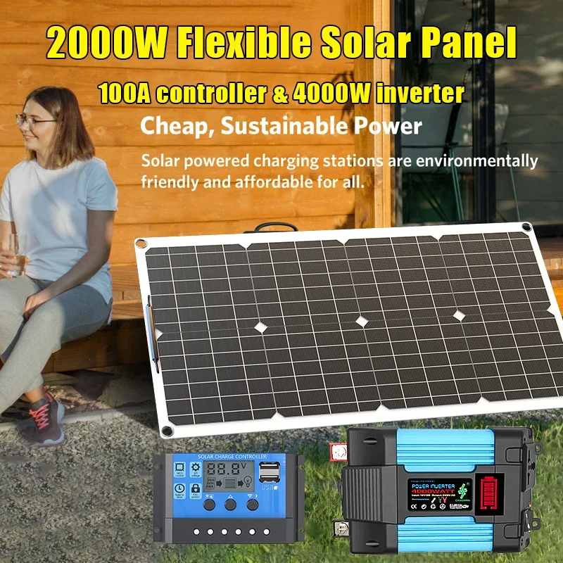 4000W zonnepaneelkit 12V tot 1 - Off Grid Solar Kit recensie en prijs